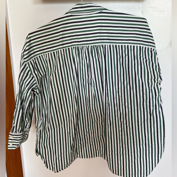 J Crew Trifecta Striped Oversized Shirt - Picture 3 of 4